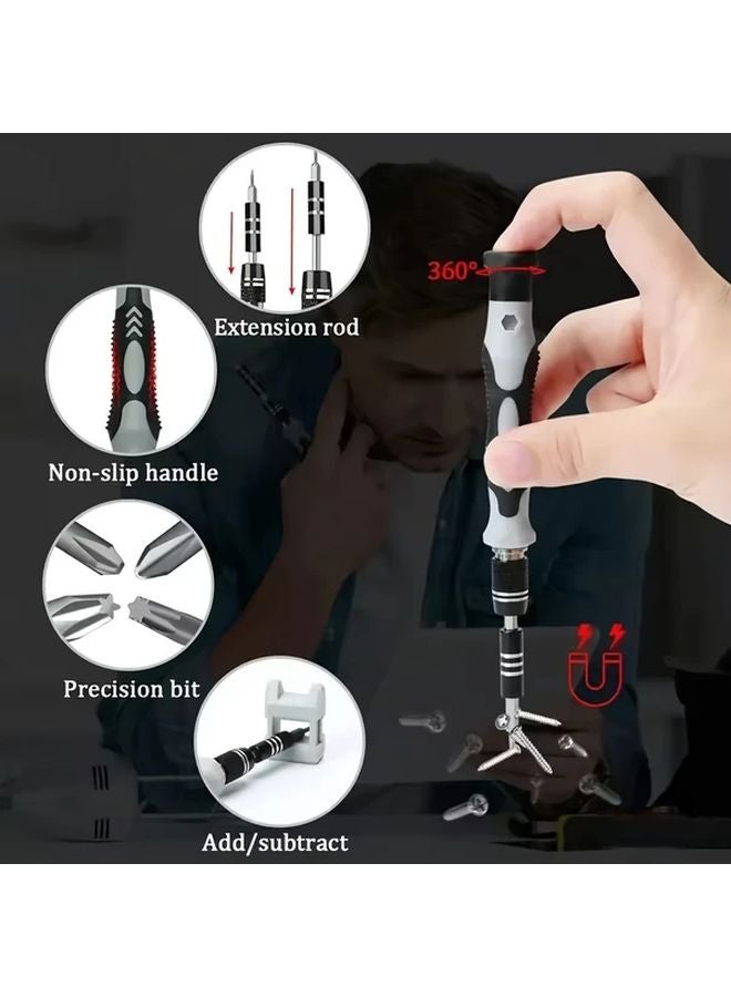 Red 115 Pcs Precision Screwdriver Set For Electronics Repair Phone Laptop Game Console - Image 3
